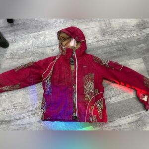 686 Rose Pete Campbell Women's Ski Jacket - Red with Pattern